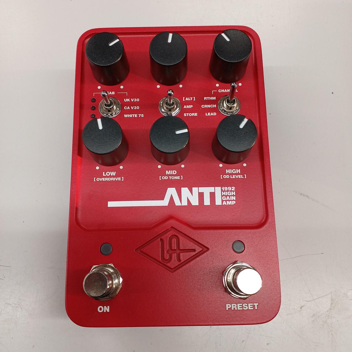 ■UNIVERSAL AUDIO 　UAFX ANTI 1992　エフェクター UAFX ANTI 1992 High Gain Amp! 90年代のメタル向けハイゲイン