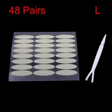 48 Pairs Clear Natural Looking Eyes Beauty Double Eyelid Sticker Adhesive Tape L