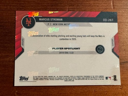 STROMAN #/49-CONFORTO #/49-ROSARIO #/25-METS 2020 TOPPS NOW ROAD TO OPENING DAY - Picture 5 of 9