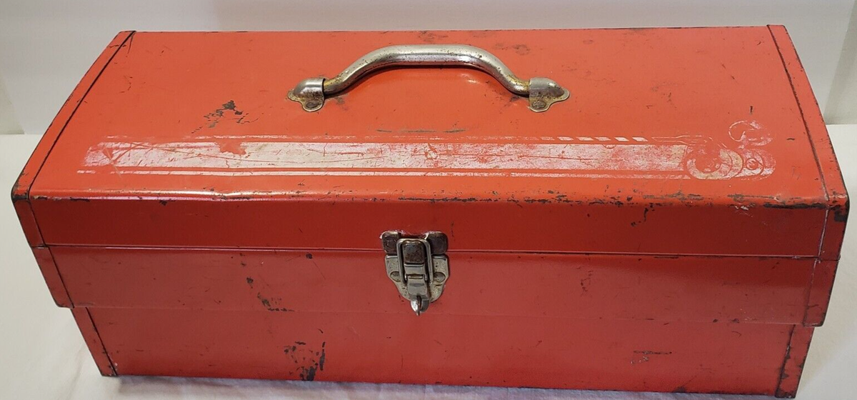 1970s Dodge Mopar Hemi Scat Pack Super Bee Bumblebee Red Toolbox