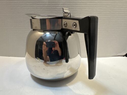 Vintage Brewmatic Stainless Steel Coffee Pot Decanter Carafe w/Lid Retro DSS-12 - Picture 2 of 10