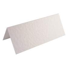 100 Hammered White Wedding Table Place Name Cards Blank. Dinner Table Tea Party