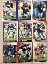 1991 Score Los Angeles Raiders Complete Team Set! Bo Jackson +