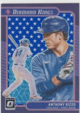 2021 Anthony Rizzo Donruss Optic Diamond Kings PURPLE HOLO /76 - #21 Yankees