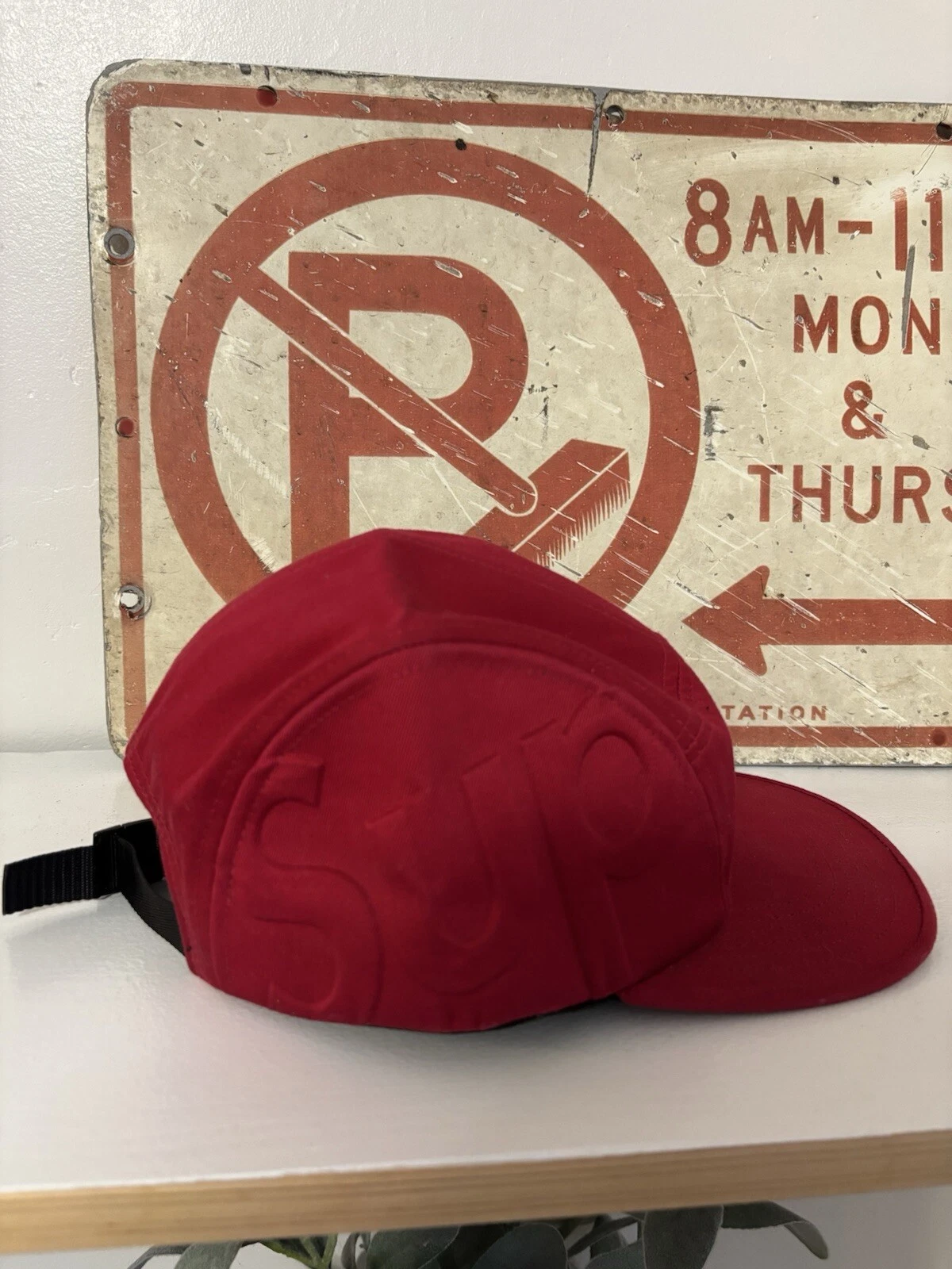 Casquette Supreme 5 panneaux Sup Side Logo FW 13 Super Rare