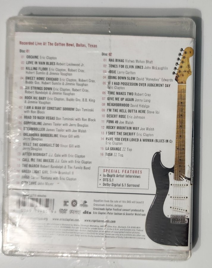 Eric Clapton Crossroads Guitar Festival 2004 DVD Brand New Sealed