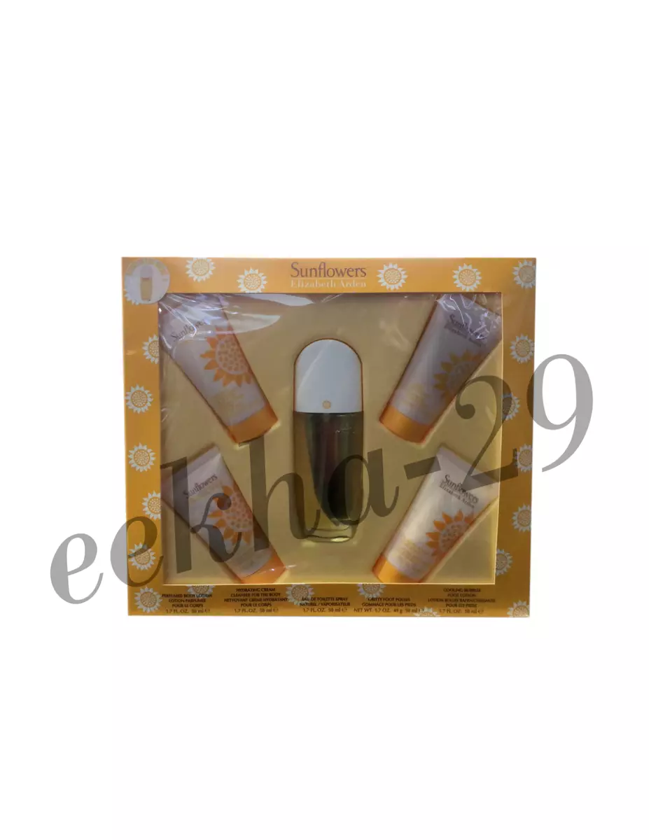 SUNFLOWERS by Elizabeth Arden 5 Piece Gift Set 1.7 oz EDT eBay