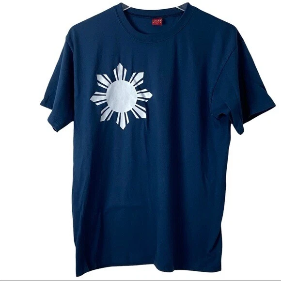 fodbold bunke Bevæger sig Philippines Proud Filipino Vintage Sun Flag Men's Blue T-Shirt NWOT Size Large | eBay fodbold bunke Bevæger sig Philippines Proud Filipino Vintage Sun Flag Men's Blue T-Shirt NWOT Size Large | eBay
