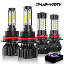 Led Headlight Hilow Fog Bulbs Combo Fit 2002-2005 Dodge Ram 1500 2500 3500