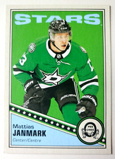 2019-20 O-Pee-Chee NHL Hockey Retro Blank Back #259 Mattias Janmark Dallas Stars