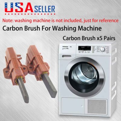 5 Pairs Motor Carbon Brush For Indesit IWB71250UKE, IWC61251SECO Washing Machine