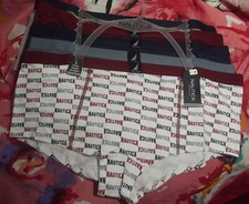 5 NEW NAUTICA NT3482 5PKA SIGNATURE WAIST COTTON BOYSHORT PANTIES XL