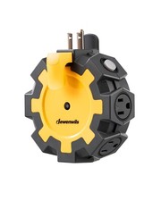 DEWENWILS Heavy Duty 6 Outlet Power Hub with Swivel Safety Covers,Resettable 15A