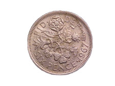 1967 Great Britain 6 Pence Elizabeth II KM 903- High Grade Circ -c1770xux
