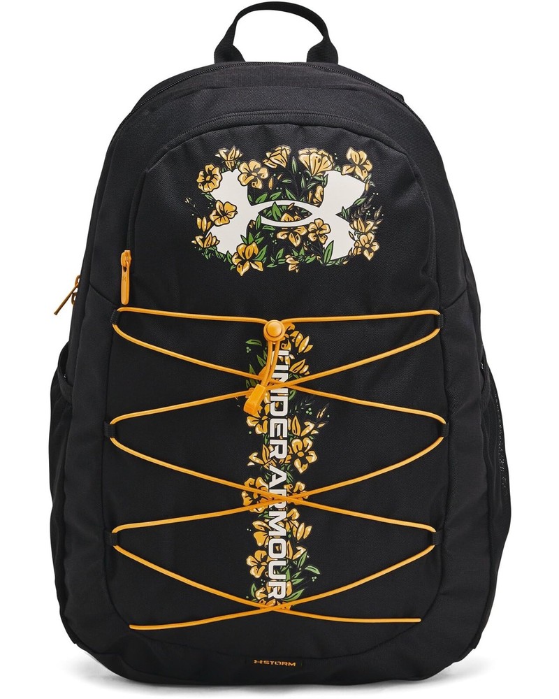 Under Armour Hustle Sport Unisex 15-Inch Laptop Backpack in Black White Clay