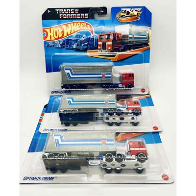 Optimus Prime NEW Mattel Hot Wheels Track Fleet Die-Cast CASE FRESH (LOT OF 3)