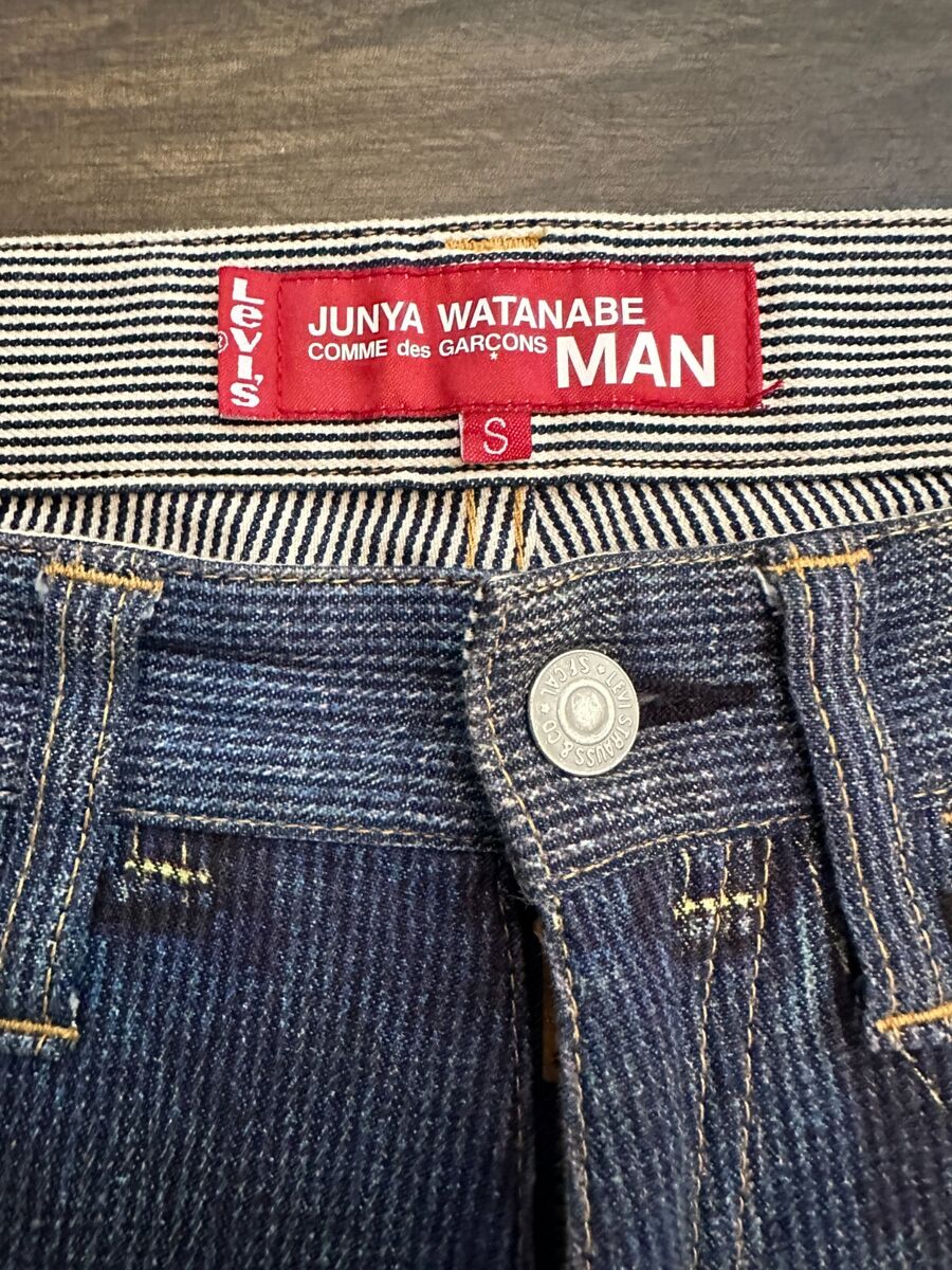 Size 32/S - Junya Watanabe Comme des Garcons x Levi's Trompe l'oeil Washed  Denim