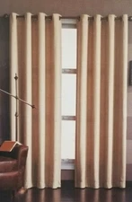 Home Gold Pebble Jacquard Woven Window Panel 54" x 84" NIP