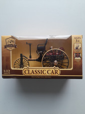 Model Car Tricycle Classical Carl Benz 1886 Retro Black 1:12 scale for ages 3+ 