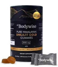 Be Bodywise Pure Himalayan Shilajit GOLD Gummies 3000mg Exp 3/2026 - New/Sealed!