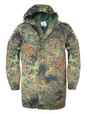 Unissued Genuine German Army Flecktarn Zip fronted Combat Field Jacket With Hood
