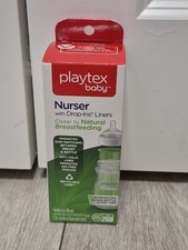 Playtex Baby Nurser With Drop Ins Liners 4 Oz Bottle with 5 Disposable Liners