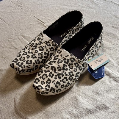 TOMS Alpargata Egret snow Leopard Slip On