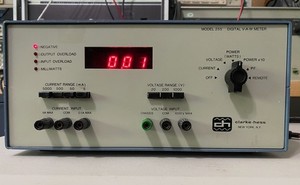 Clarke-Hess model 255 Digital V-A-W Meter Including  Manual