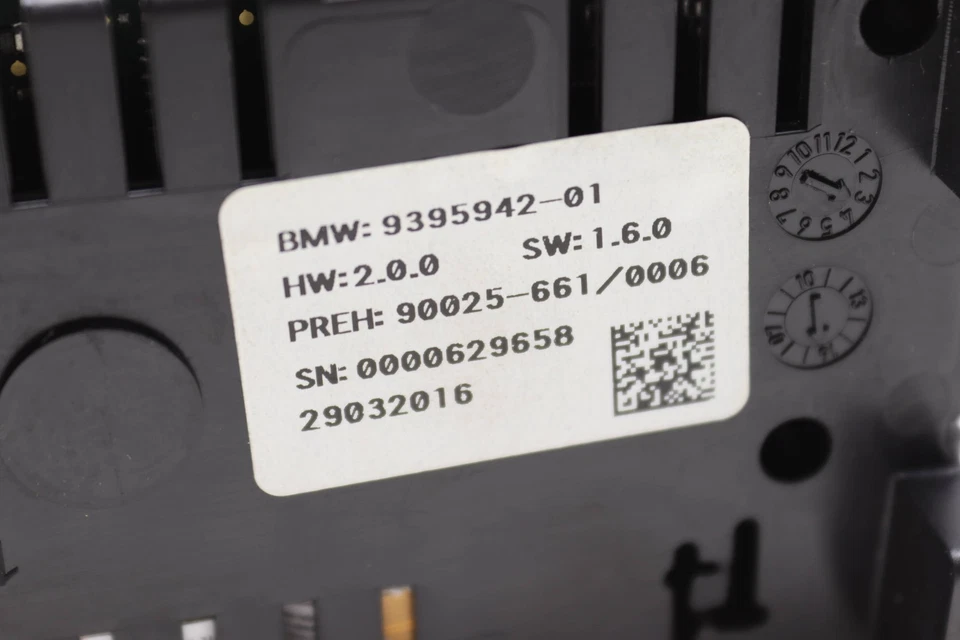 BMW 640I 2013-2019 Gran Coupé - Unidad de control de aire acondicionado trasero 9395942 Foto 3 de 4