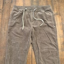 Vuori Optimist Corduroy Pants Men's L 32x29 Grayish Brown Drawstring Casual V440