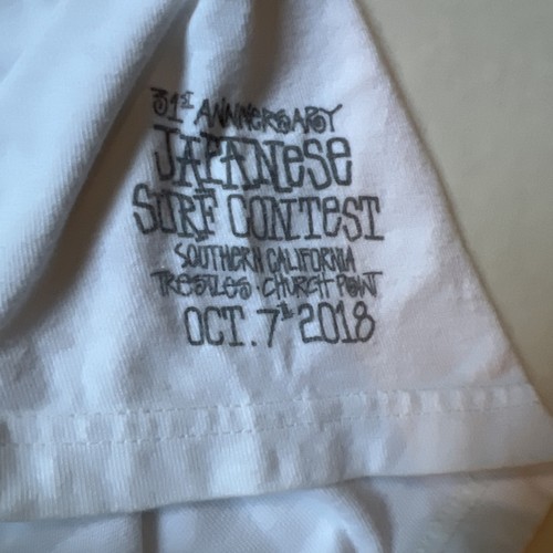 Stussy World Tribe 31st Ann Japanese Surf Contest Trestles Camicia da Chiesa Grande - Foto 2 di 10