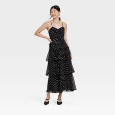 Women's Tiered Ruffle Maxi A-Line Dress - A New Day