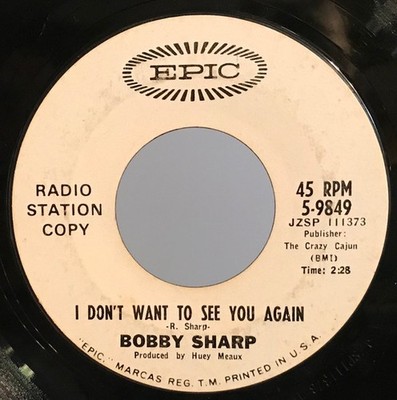 Bobby Sharp* - Walk, Think And Cry / I Don t Want To See You Again (7'') (Very