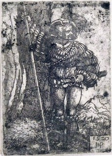 Etching Landsknecht Sebald Beham 1520 New Hollstein 207