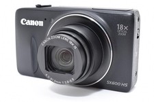 Canon Powershot SX600 HS Red 16.0MP 18x Zoom Digital Camera Black