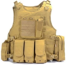 Tactical Vest MOLLE Paintball Airsoft hunting Wargame Plate Carrier Combat Vest