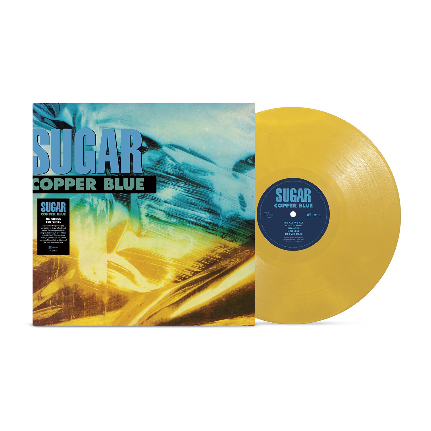 Sugar 'Copper Blue' LP Citrus Colour Eco Vinyl NEW SEALED