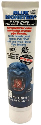Mill Rose 76000 Blue Monster White Pipe Thread Sealant 2 oz.