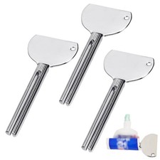 3 Pcs Toothpaste Tube Squeezers,Stainless Steel Toothpaste Squeezer,Metal Man...