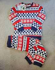 BNWT NEXT Boys Christmas HO HO HO, 100% Cotton Long Sleeve Pyjama Set, Outfit, 6
