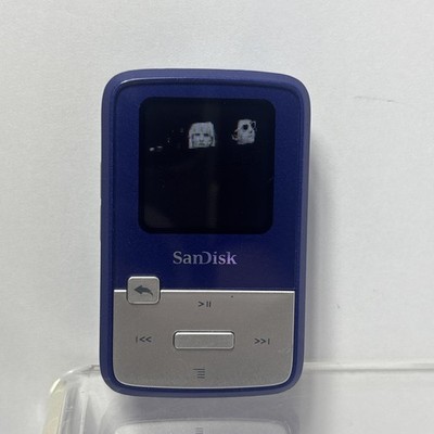 SanDisk Sansa Clip Zip Blue (4 GB) Digital Media Player - Blue TESTED WORKING!
