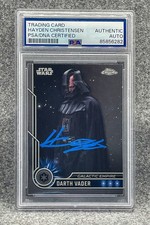 Hayden Christensen Signed 2023 Topps Chrome Star Wars 15 Darth Vader Auto PSA