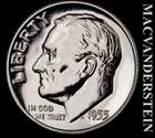 1955 Roosevelt Dime - Choice Gem Proof  Lustrous  No Reserve  #L3897
