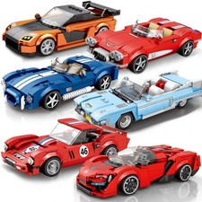 Car Series Building Blocks Sports Racing Speed Car Model Bricks Adult Desktop Di