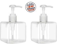 Dispensador de loci n de pl stico cuadrado rellenable Jansburg de 250 ml 8,5oz 