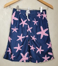 Kanu Surf Boys Quick Dry Upf 50 Beach Swim Trunk Starfish Navy Pink size 10/12