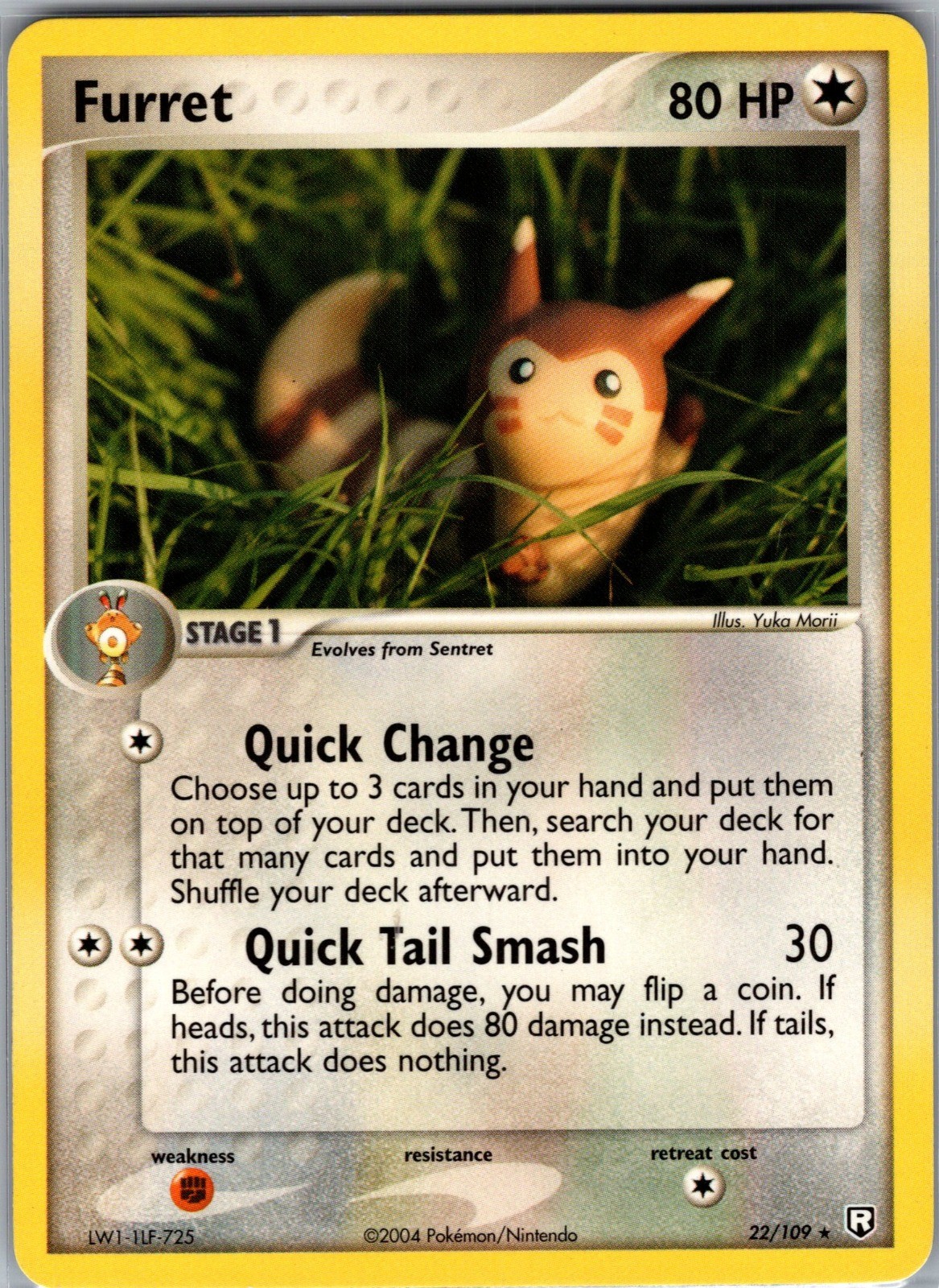 Furret Rare Team Rocket Returns 22/109 NM