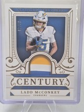 Ladd McConkey 2025 Panini National Treasures 3 color Patch 39/49 Chargers