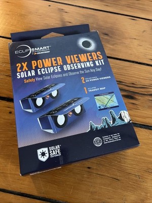 Celestron EclipSmart 2x Power Viewers Sun & Solar Eclipse Observing Kit #44406