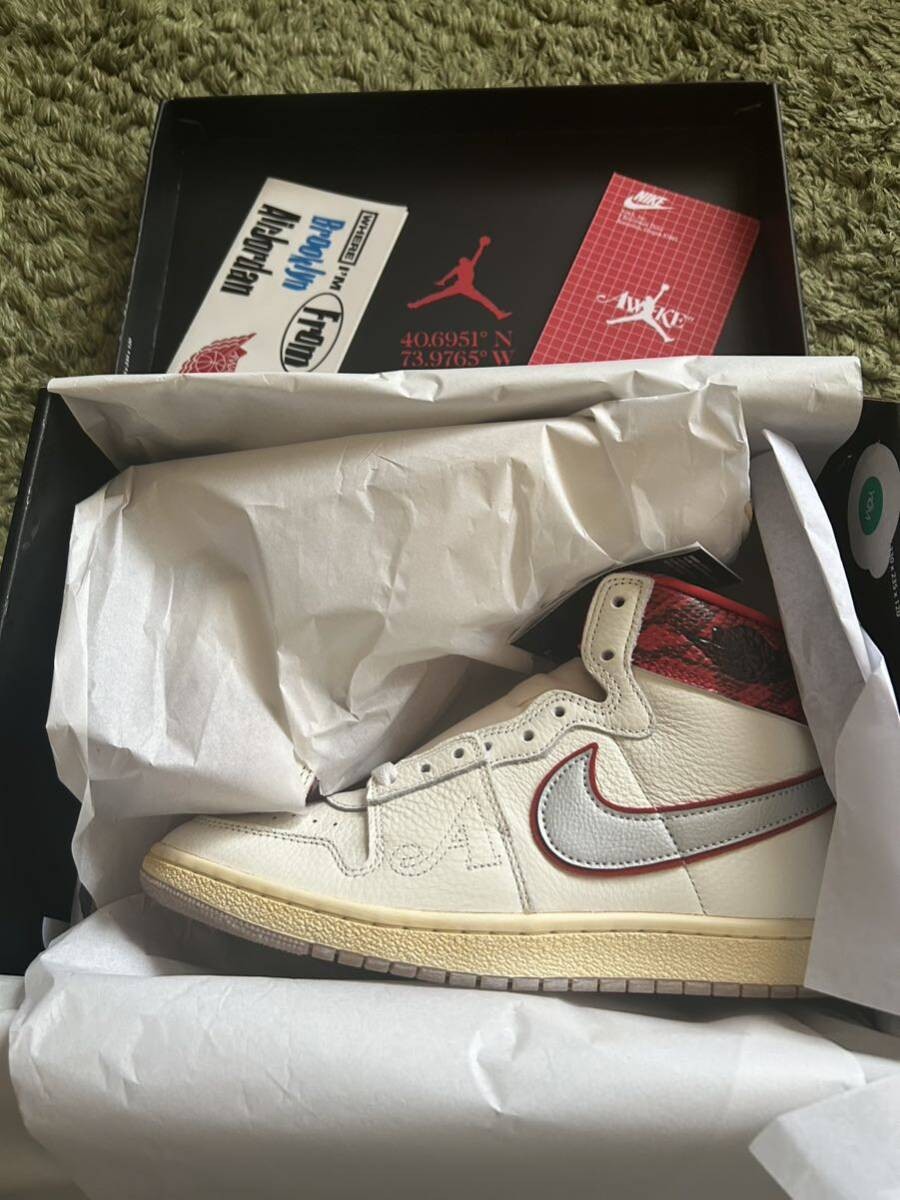 Nike Men US9 Black Airship Awake NY Jordan Domestic Tagged Sneakers